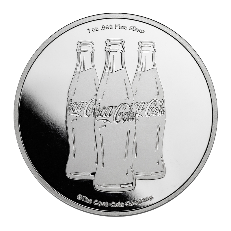 Image for 1 oz Coca-Cola® Pure Silver Round from TD Precious Metals